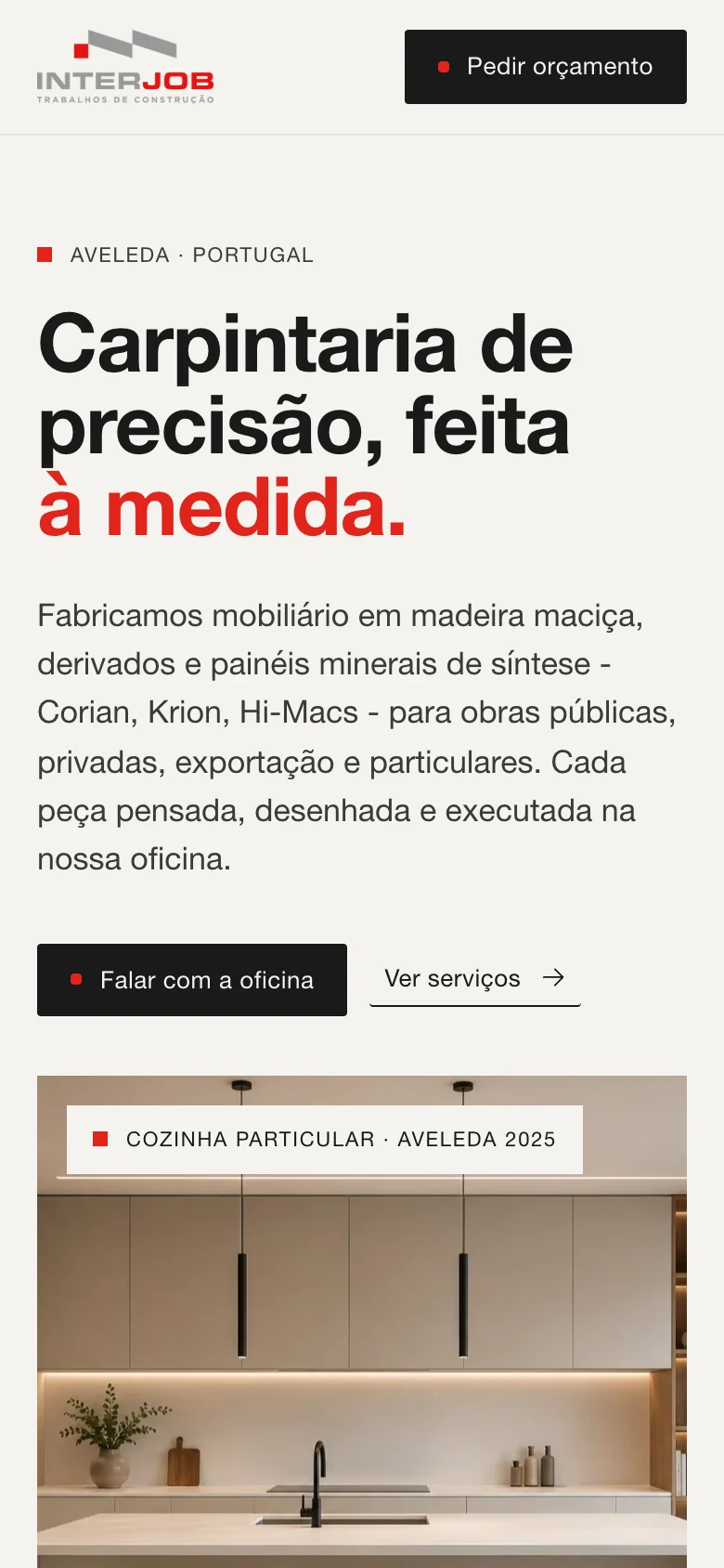 Interjob: The same page on a phone